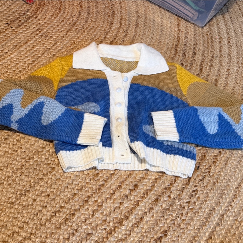 💐Colorful Knit Cardigan